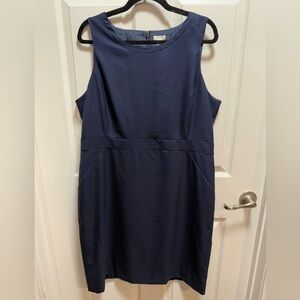 J. Crew Classic Navy Midi Dress size 18